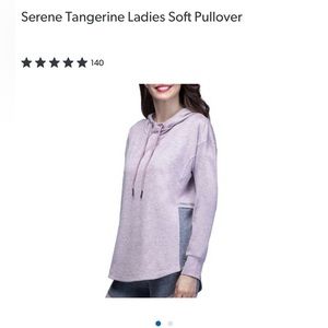 Serene Tangerine Ladies Soft Pullover PULLOVER ONLY
